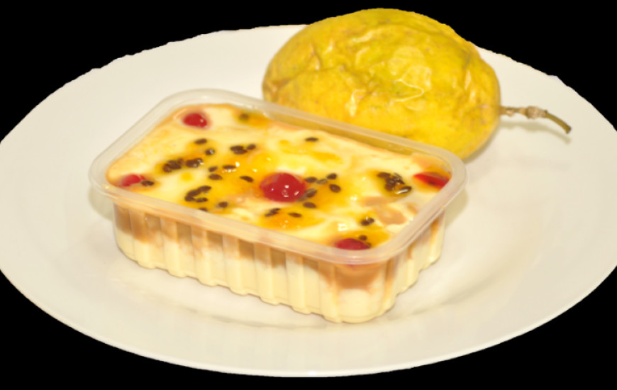 Prato doce: Surpresinha de maracujá