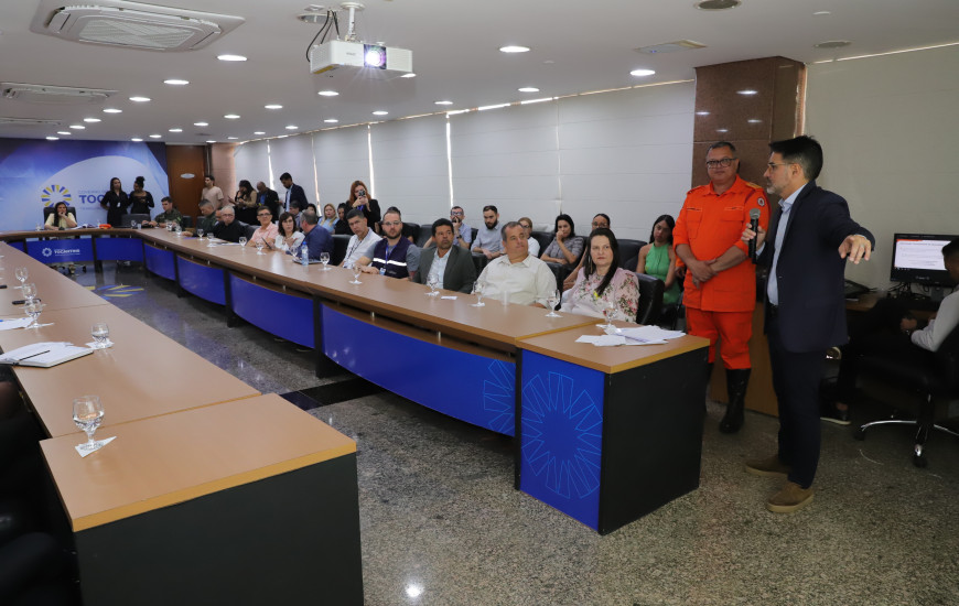 Apresentação do plano ocorreu na Sala de Reuniões do Palácio Araguaia