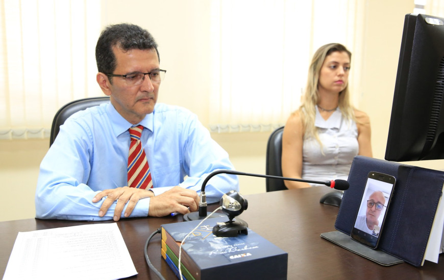 Homem prestou depoimento via chamada de vídeo do WhatsApp