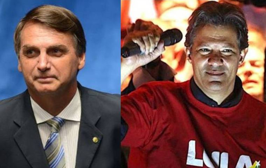 Candidatos do PSL e do PT se enfrentam no segundo turno 