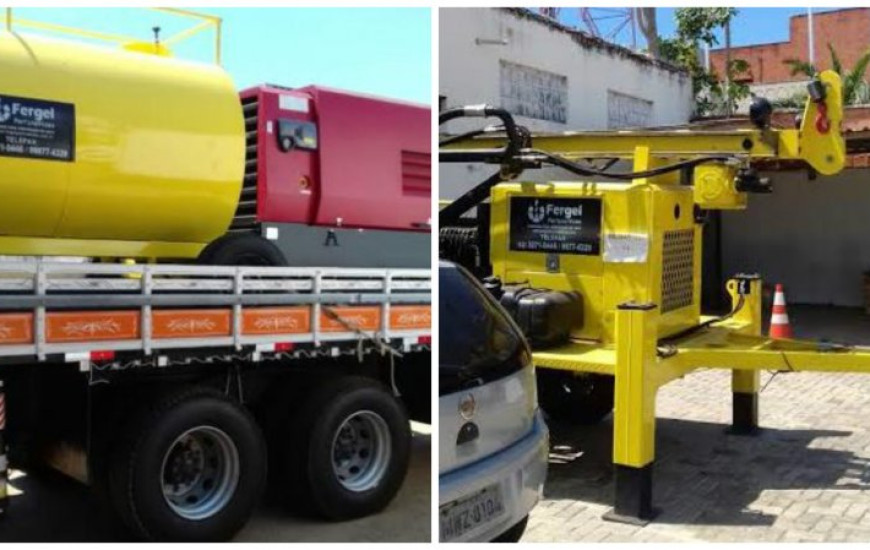 Máquina para perfurar poços chegou em Palmas