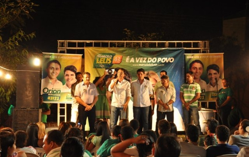 Lelis e Orion em reunião