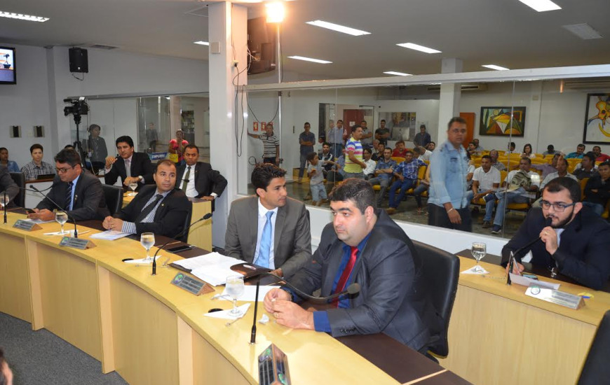 Vereadores na Câmara de Palmas