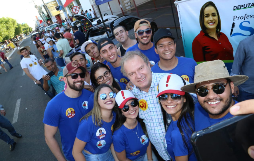 Candidato esteve na cavalgada de Gurupi no último domingo
