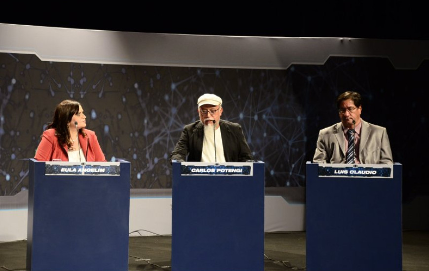 Eula e Luís Cláudio participaram do debate
