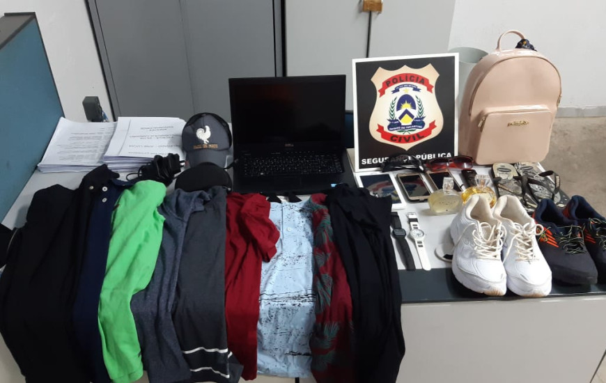 Roupas e demais pertences recuperados 