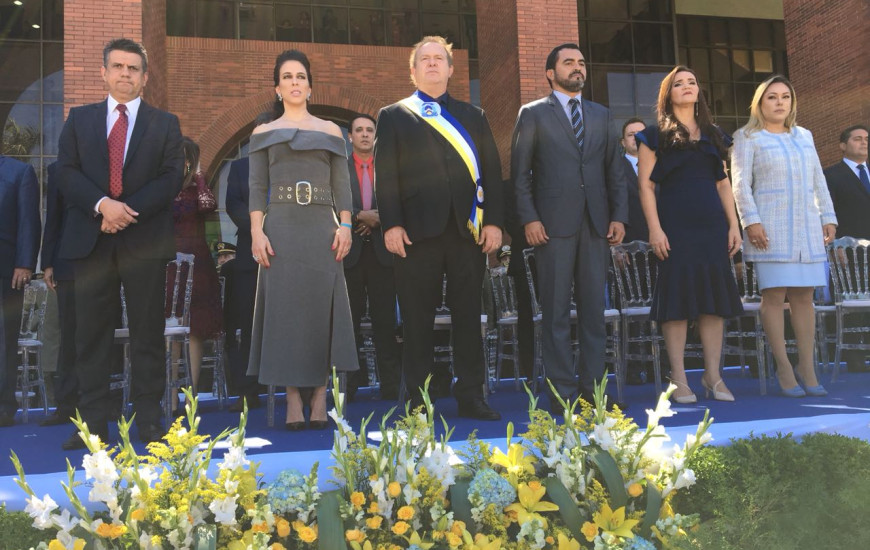 Evento foi organizado pelo governo na frente do Palácio Araguaia