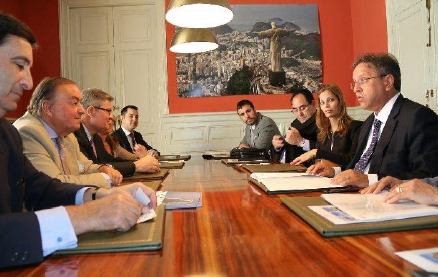 Marcelo em reunião com representantes da Abengoa