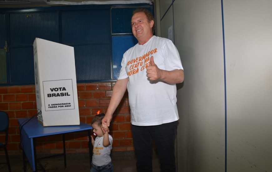 Candidato votou no final desta manhã em Gurupi