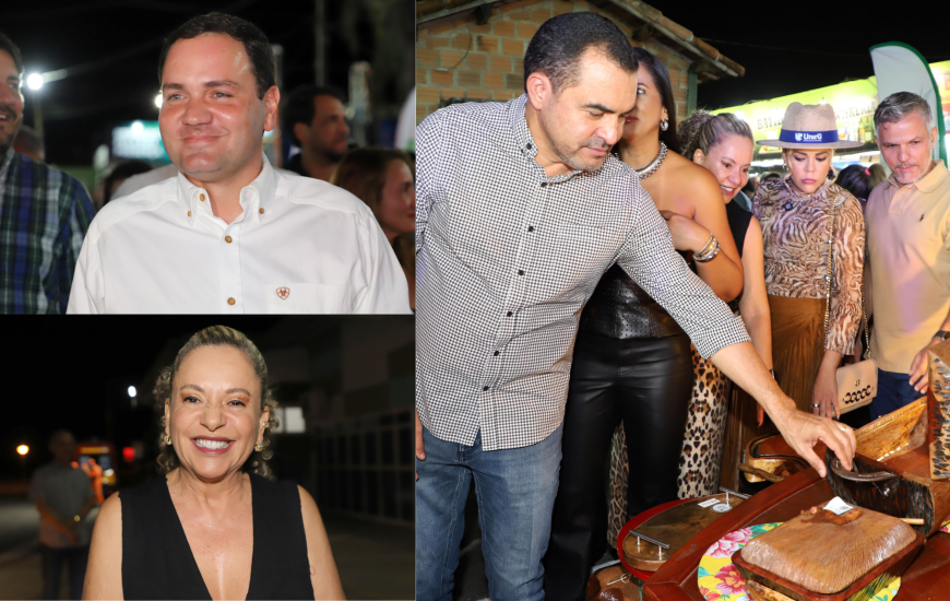 Da Esq/Dir: João Victor Stival, do SRG; prefeita Josi Nunes e Wanderlei Barbosa