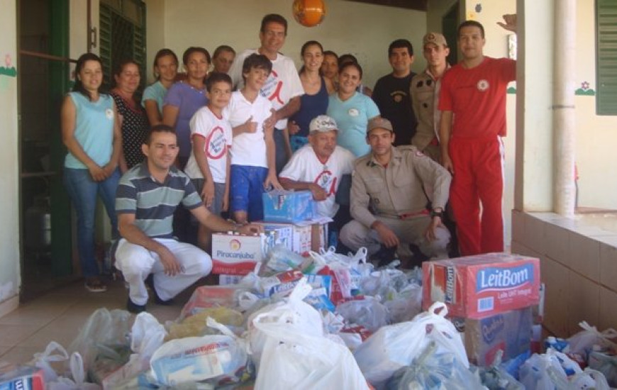 Doação feita à creche