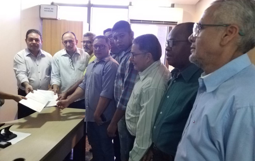 Ofício foi protocolado nesta terça-feira no Palácio Araguaia.