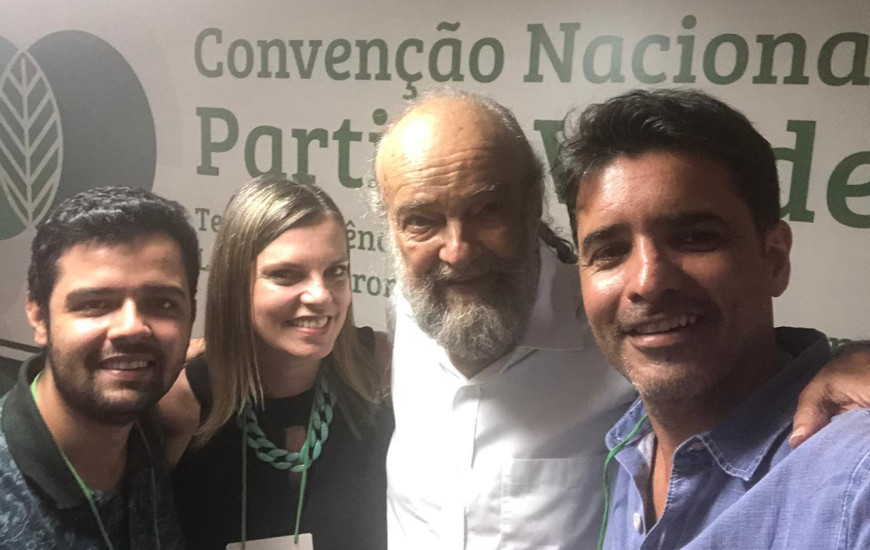 Representantes do PV/TO em evento do partido em Brasília 