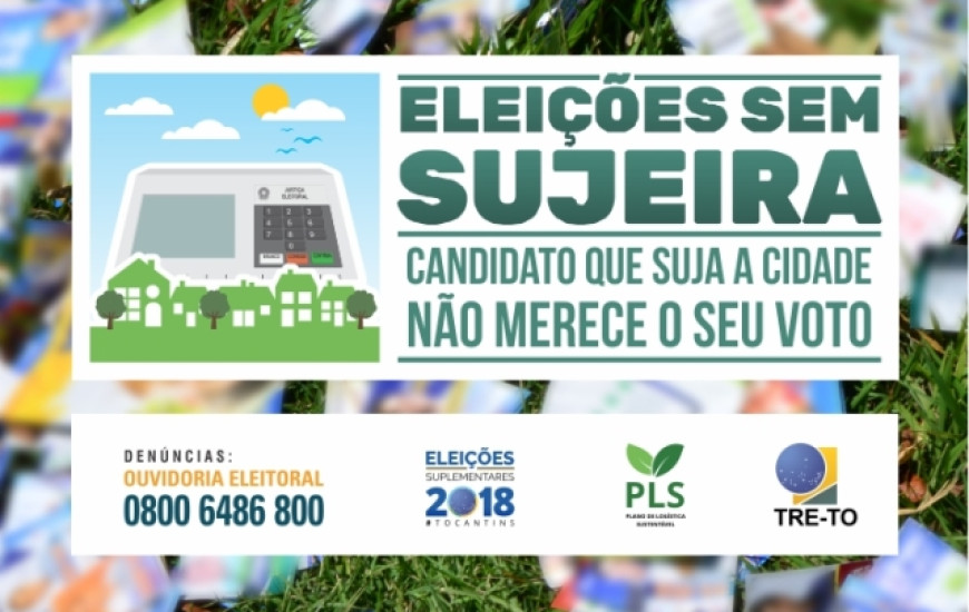 Eleitor deve denunciar descarte de material de campanha