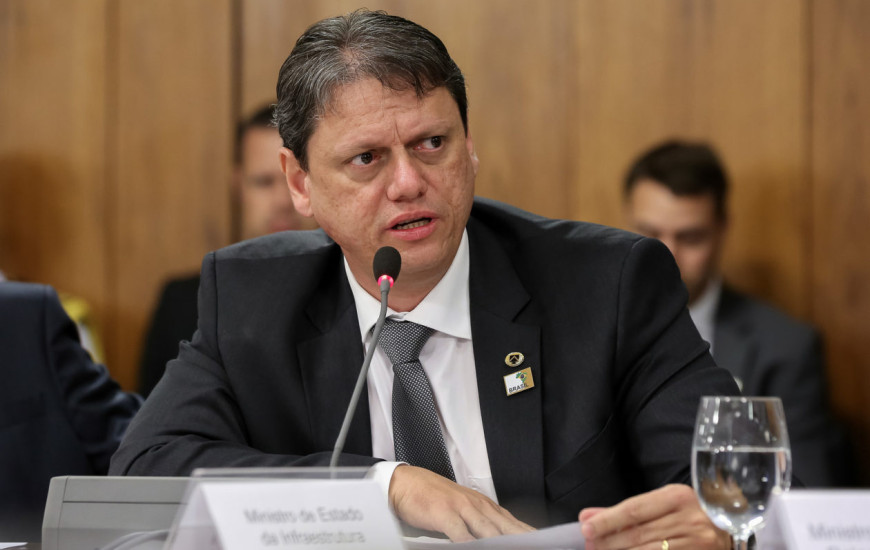 Ministro da Infraestrutura, Tarcísio de Freitas