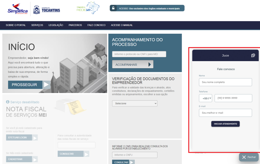 Juce, a assistente virtual do Simplifica Tocantins, já está no ar.