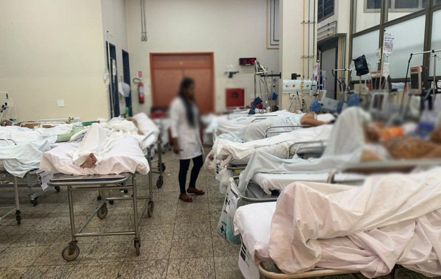 Sala Vermelha do HGP lotada