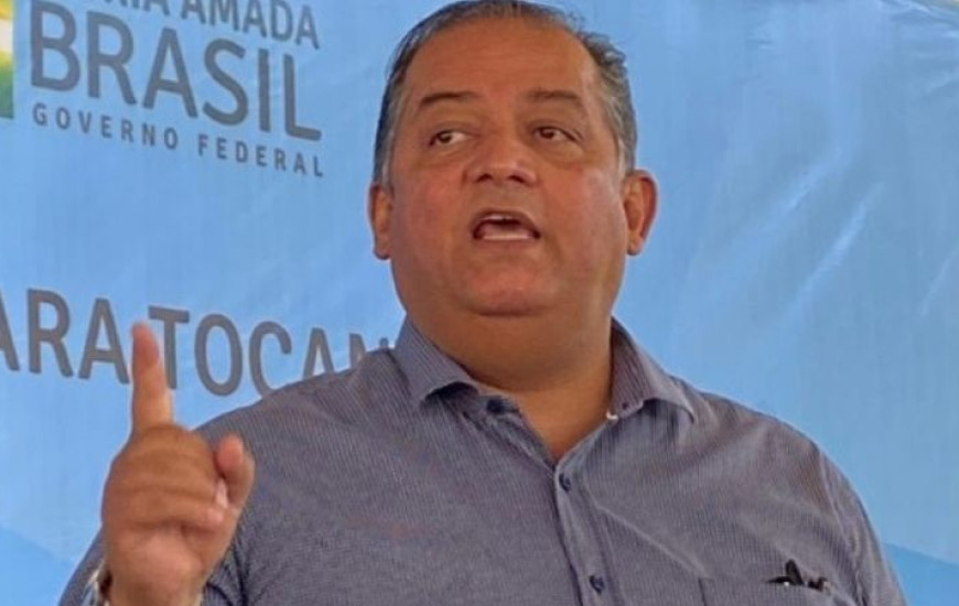 Eduardo Gomes em evento da Codevasf realizado na Agrotins na sexta-feira, 30.