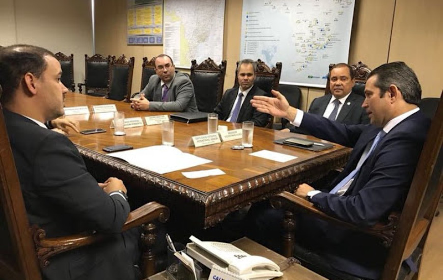 Audiência no Ministério dos Transportes em novembro de 2017.