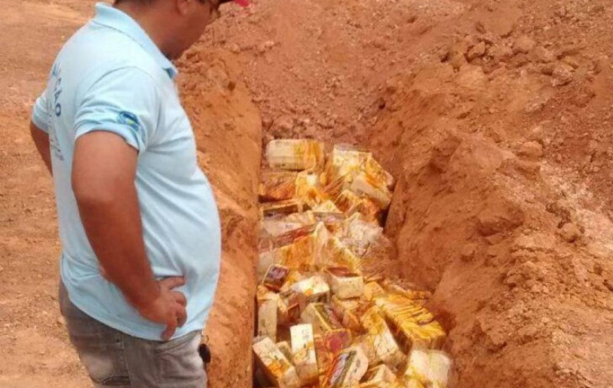 Queijo apreendido foi destruído em aterro