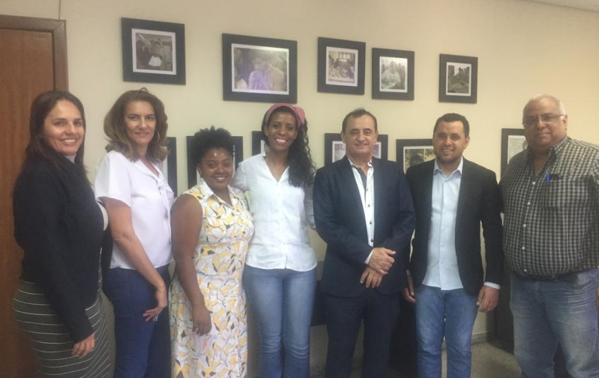 Reunião de gestores de ambas as secretarias para alinhamento de trabalho. 