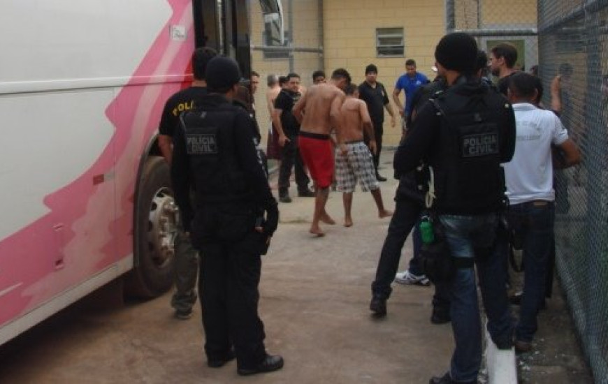 Presos foram transferidos