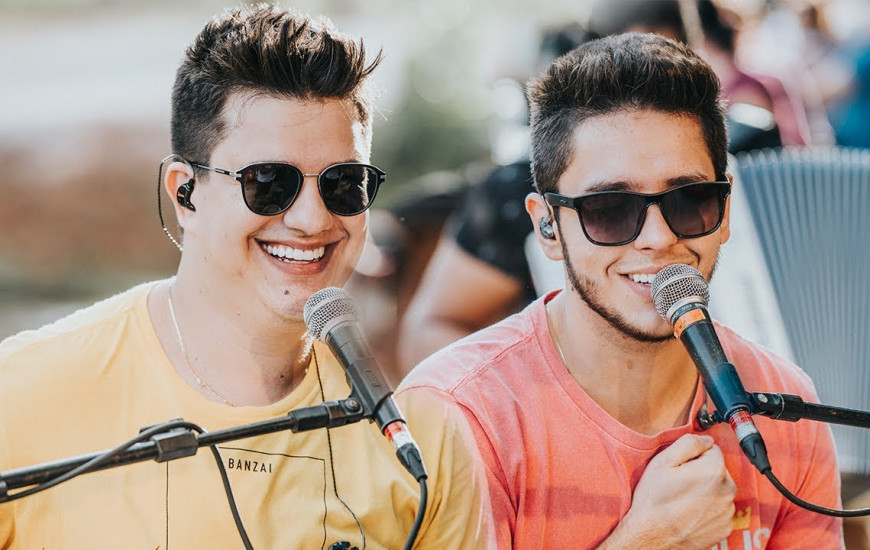 Hugo e Guilherme se apresentarão nesse sábado em Colinas
