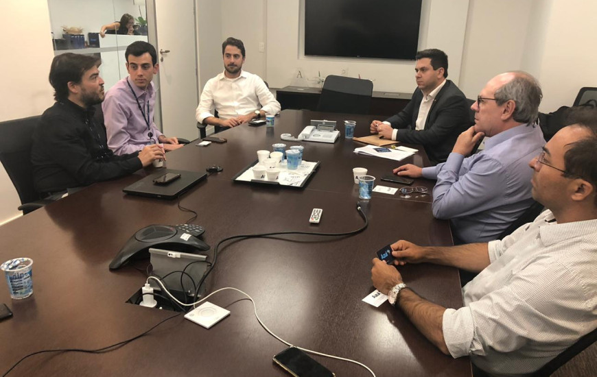 Reunião com diretores da Azul.