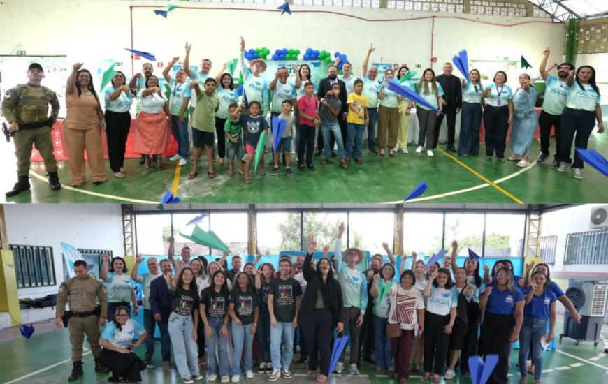 Acima, encontro em Piraquê; abaixo, em Xambioá